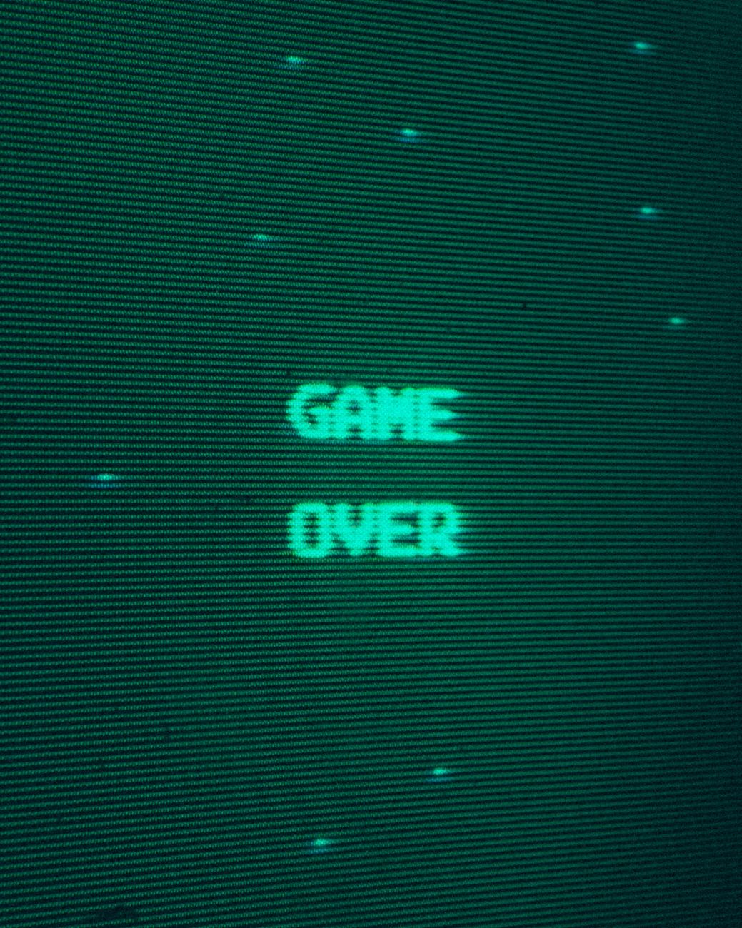 CRT retro console playing